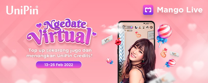 Ngedate Virtual Ditambah Bonus UniPin Credits!